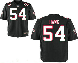 Mens Atlanta Falcons 54 A J Hawk Black Alternate Stitched Nfl Nike Elite Jersey
