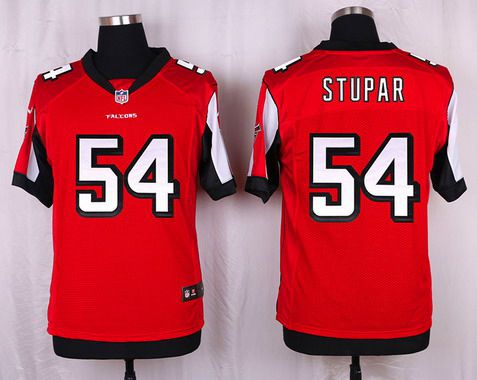Mens Atlanta Falcons 54 Nate Stupar Red Team Color Nfl Nike Elite Jersey