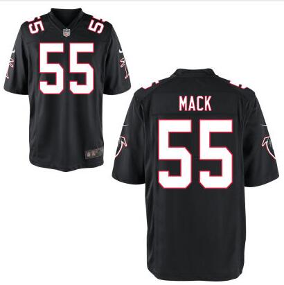 Mens Atlanta Falcons 55 Alex Mack Black Alternate Nfl Nike Elite Jersey