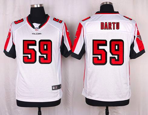 Mens Atlanta Falcons 59 Joplo Bartu White Road Nfl Nike Elite Jersey
