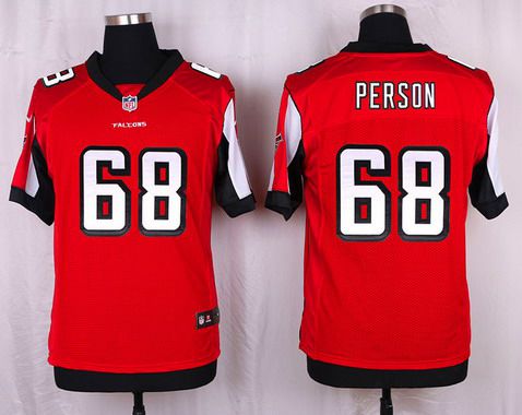 Mens Atlanta Falcons 68 Mike Person Red Team Color Nfl Nike Elite Jersey