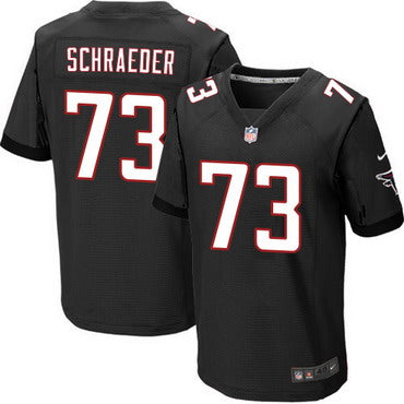 Mens Atlanta Falcons 73 Ryan Schraeder Black Alternate Nfl Nike Elite Jersey