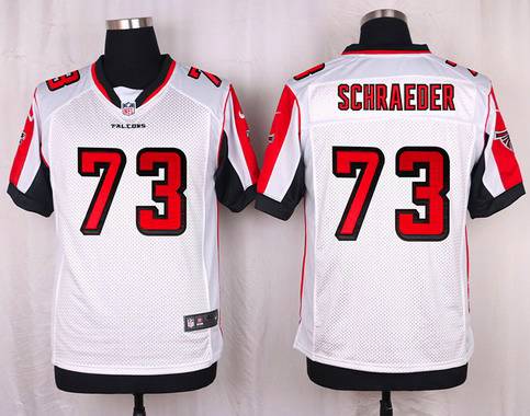 Mens Atlanta Falcons 73 Ryan Schraeder White Road Nfl Nike Elite Jersey