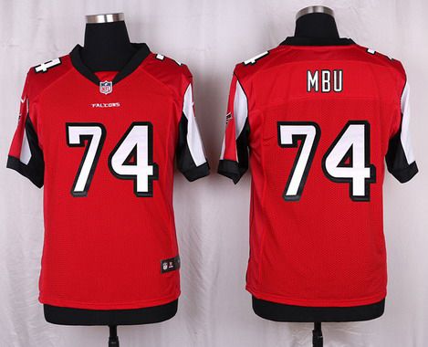 Mens Atlanta Falcons 74 Joey Mbu Red Team Color Nfl Nike Elite Jersey