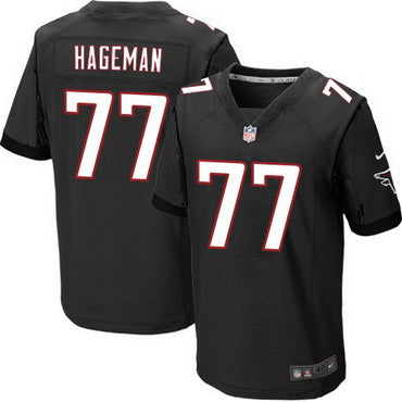 Mens Atlanta Falcons 77 Rashede Hageman Black Alternate Nfl Nike Elite Jersey