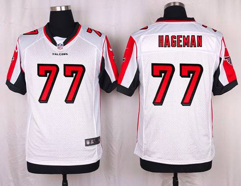 Mens Atlanta Falcons 77 Rashede Hageman White Road Nfl Nike Elite Jersey