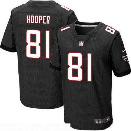 Mens Atlanta Falcons 81 Austin Hooper Black Alternate Stitched Nfl Nike Elite Jersey