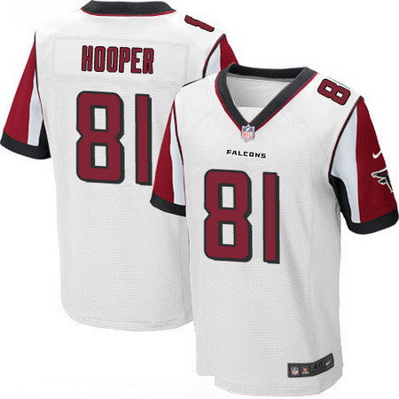 Mens Atlanta Falcons 81 Austin Hooper White Road Stitched Nfl Nike Elite Jersey