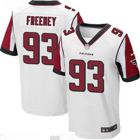 Mens Atlanta Falcons 93 Dwight Freeney White Road Stitched Nfl Nike Elite Jersey