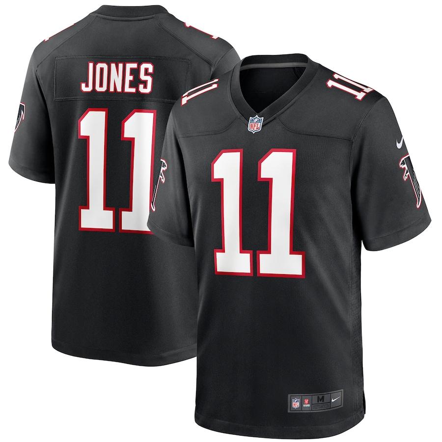 Mens Atlanta Falcons Julio Jones Nike Black Throwback Game Jersey