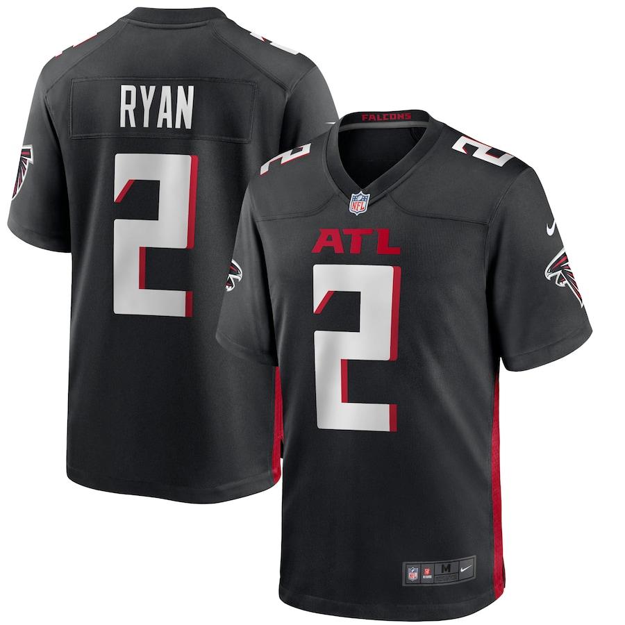 Mens Atlanta Falcons Matt Ryan Nike Black Game Jersey