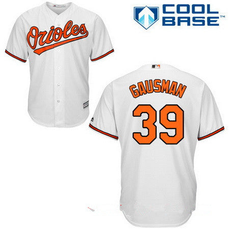 Mens Baltimore Orioles 39 Kevin Gausman White Home Stitched Mlb Majestic Cool Base Jersey