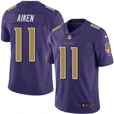 Mens Baltimore Ravens 11 Kamar Aiken Purple 2016 Color Rush Stitched Nfl Nike Limited Jersey