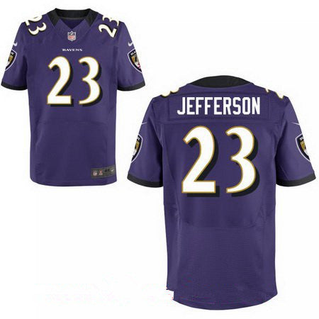 Mens Baltimore Ravens 23 Tony Jefferson Purple Team Color Stitched Nfl Nike Elite Jersey