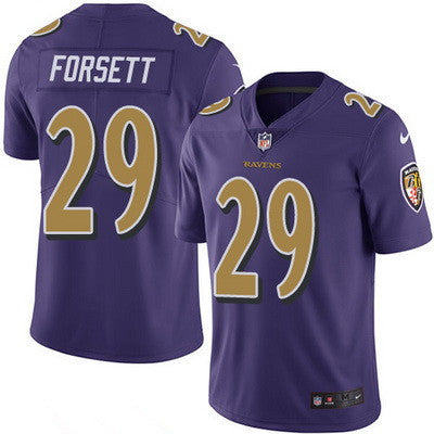 Mens Baltimore Ravens 29 Justin Forsett Purple 2016 Color Rush Stitched Nfl Nike Limited Jersey
