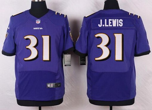 Mens Baltimore Ravens 31 Jamal Lewis Purple Retired Player Nfl Nike Elite Jersey