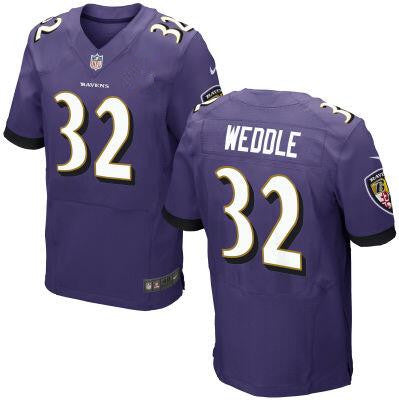 Mens Baltimore Ravens 32 Eric Weddle Purple Team Color Nfl Nike Elite Jersey