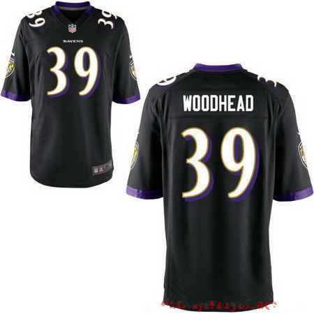 Mens Baltimore Ravens 39 Danny Woodhead Black Alternate Stitched Nfl Nike Elite Jersey