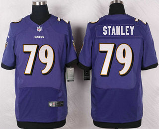 Mens Baltimore Ravens 79 Ronnie Stanley Purple Team Color Stitched Nfl Nike Elite Jersey