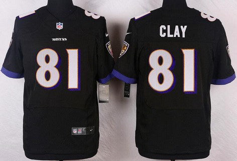 Mens Baltimore Ravens 81 Kaelin Clay Black Alternate Nfl Nike Elite Jersey