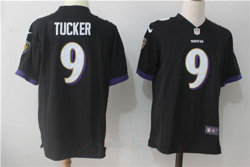 Mens Baltimore Ravens 9 Justin Tucker Black Alternate Stitched Nfl Nike Game Jersey