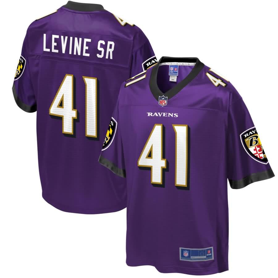 Mens Baltimore Ravens Anthony Levine Nfl Pro Line Team Color Jersey