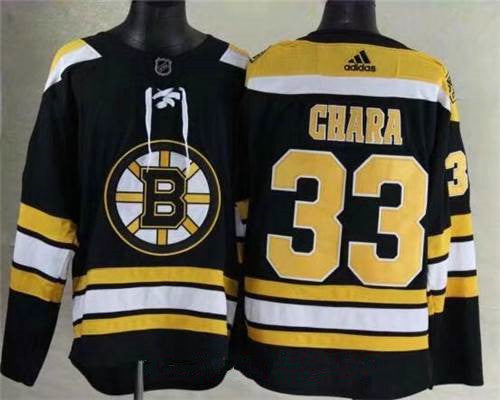 Mens Boston Bruins 33 Zdeno Chara Black 2017 2018 Adidas Hockey Stitched Nhl Jersey