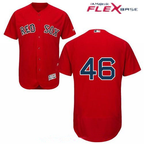 Mens Boston Red Sox 46 Craig Kimbrel Red Alternate Stitched Mlb Majestic Flex Base Jersey
