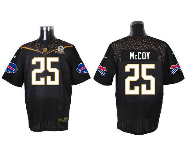 Mens Buffalo Bills 25 Lesean Mccoy Black 2016 Pro Bowl Nike Elite Jersey