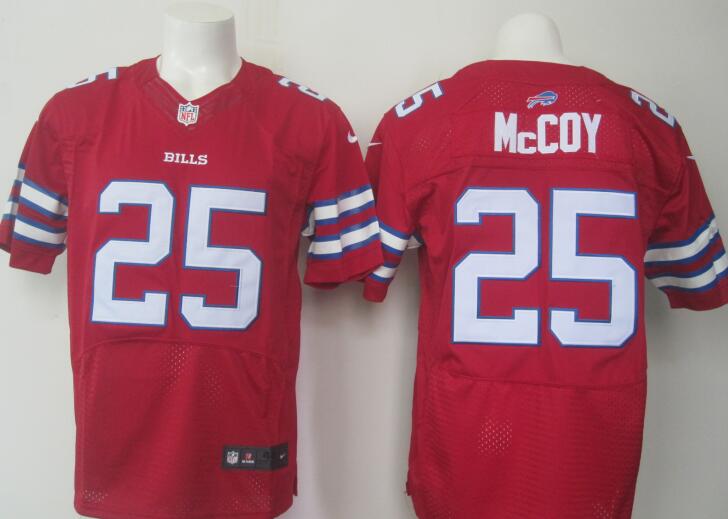 Mens Buffalo Bills 25 Lesean Mccoy Red 2015 Nfl Nike Elite Jersey