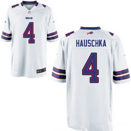 Mens Buffalo Bills 4 Stephen Hauschka White Road Stitched Nfl Nike Elite Jersey
