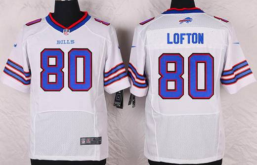 Mens Buffalo Bills 80 James Lofton White Retired Player Nfl Nike Elite Jersey