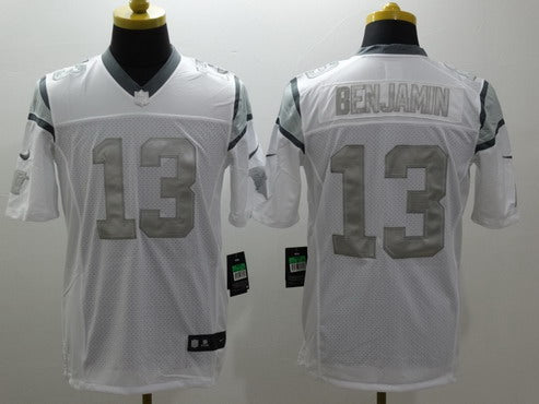 Mens Carolina Panthers 13 Kelvin Benjamin White Platinum Nfl Nike Limited Jersey