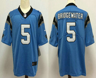 Mens Carolina Panthers 5 Teddy Bridgewater Light Blue 2020 Vapor Untouchable Stitched Nfl Nike Limited Jersey
