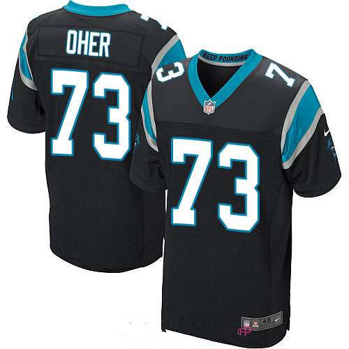 Mens Carolina Panthers 73 Michael Oher Black Team Color Stitched Nfl Nike Elite Jersey