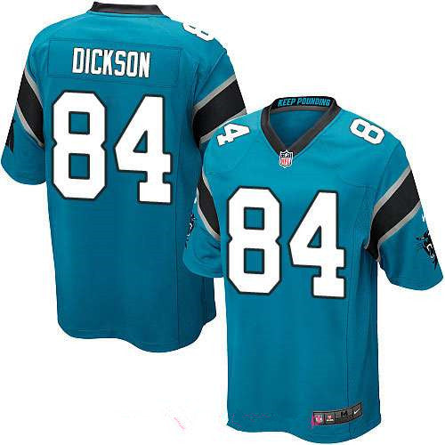 Mens Carolina Panthers 84 Ed Dickson Game Light Blue Alternate Stitched Nfl Nike Game Jersey