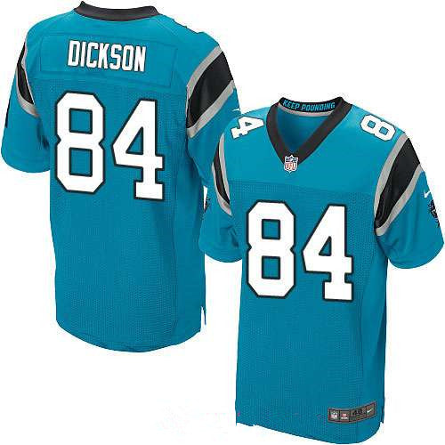 Mens Carolina Panthers 84 Ed Dickson Light Blue Alternate Stitched Nfl Nike Elite Jersey