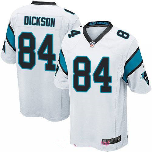 Mens Carolina Panthers 84 Ed Dickson White Road Stitched Nfl Nike Game Jersey