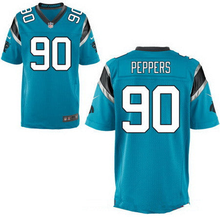 Mens Carolina Panthers 90 Julius Peppers Light Blue Alternate Stitched Nfl Nike Elite Jersey