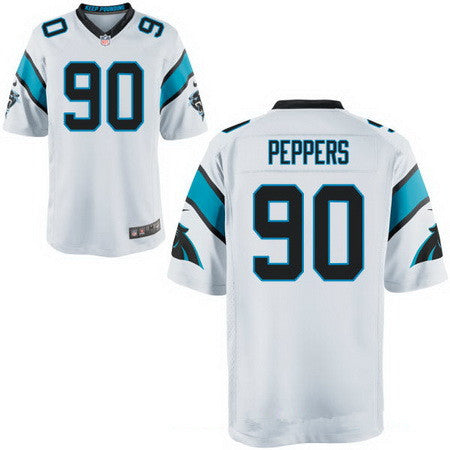 Mens Carolina Panthers 90 Julius Peppers White Road Stitched Nfl Nike Elite Jersey