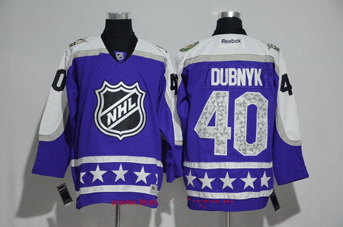Mens Central Division Minnesota Wild 40 Devan Dubnyk Reebok Purple 2017 Nhl All star Stitched Ice Hockey Jersey