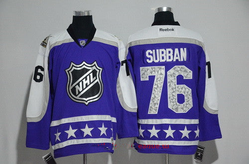 Mens Central Division Nashville Predators 76 Pk Subban Reebok Purple 2017 Nhl All star Stitched Ice Hockey Jersey