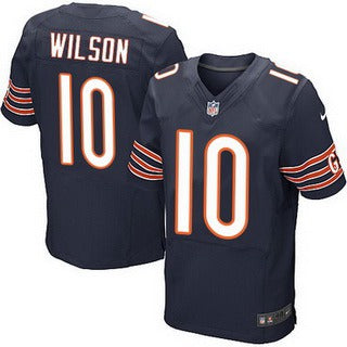 Mens Chicago Bears 10 Marquess Wilson Navy Blue Team Color Nfl Nike Elite Jersey