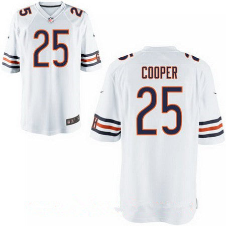 Mens Chicago Bears 25 Marcus Cooper White Road Stitched Nfl Nike Elite Jersey