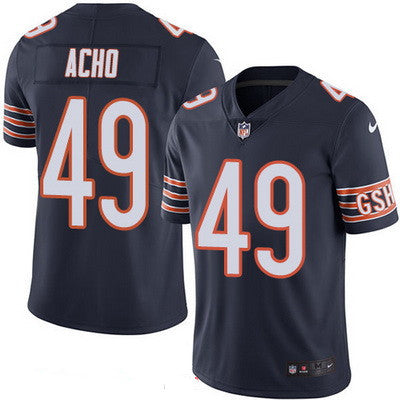 Mens Chicago Bears 49 Sam Acho Navy Blue 2016 Color Rush Stitched Nfl Nike Limited Jersey