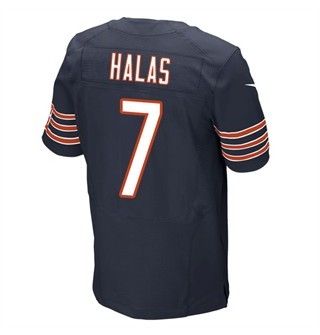 Mens Chicago Bears 7 George Halas Navy Blue Team Color Stitched Nfl Nike Elite Jersey