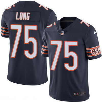 Mens Chicago Bears 75 Kyle Long Navy Blue 2016 Color Rush Stitched Nfl Nike Limited Jersey