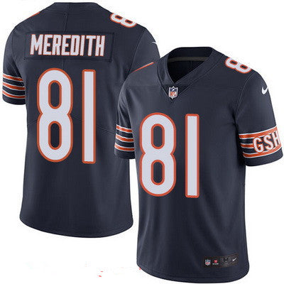 Mens Chicago Bears 81 Cameron Meredith Navy Blue 2016 Color Rush Stitched Nfl Nike Limited Jersey