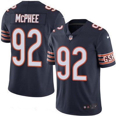 Mens Chicago Bears 92 Pernell Mcphee Navy Blue 2016 Color Rush Stitched Nfl Nike Limited Jersey