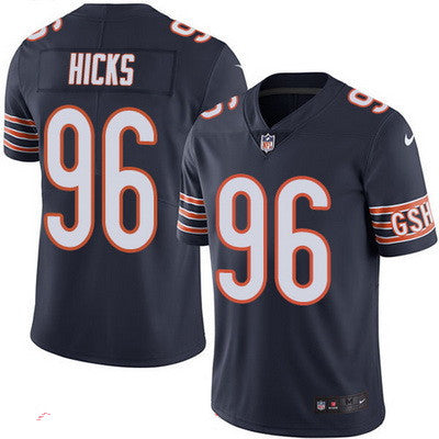 Mens Chicago Bears 96 Akiem Hicks Navy Blue 2016 Color Rush Stitched Nfl Nike Limited Jersey